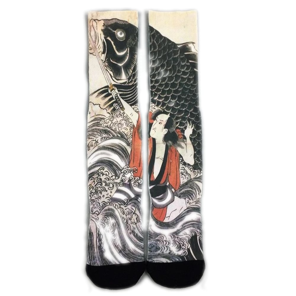 Chaussettes Samourai Vs Carpe Koi