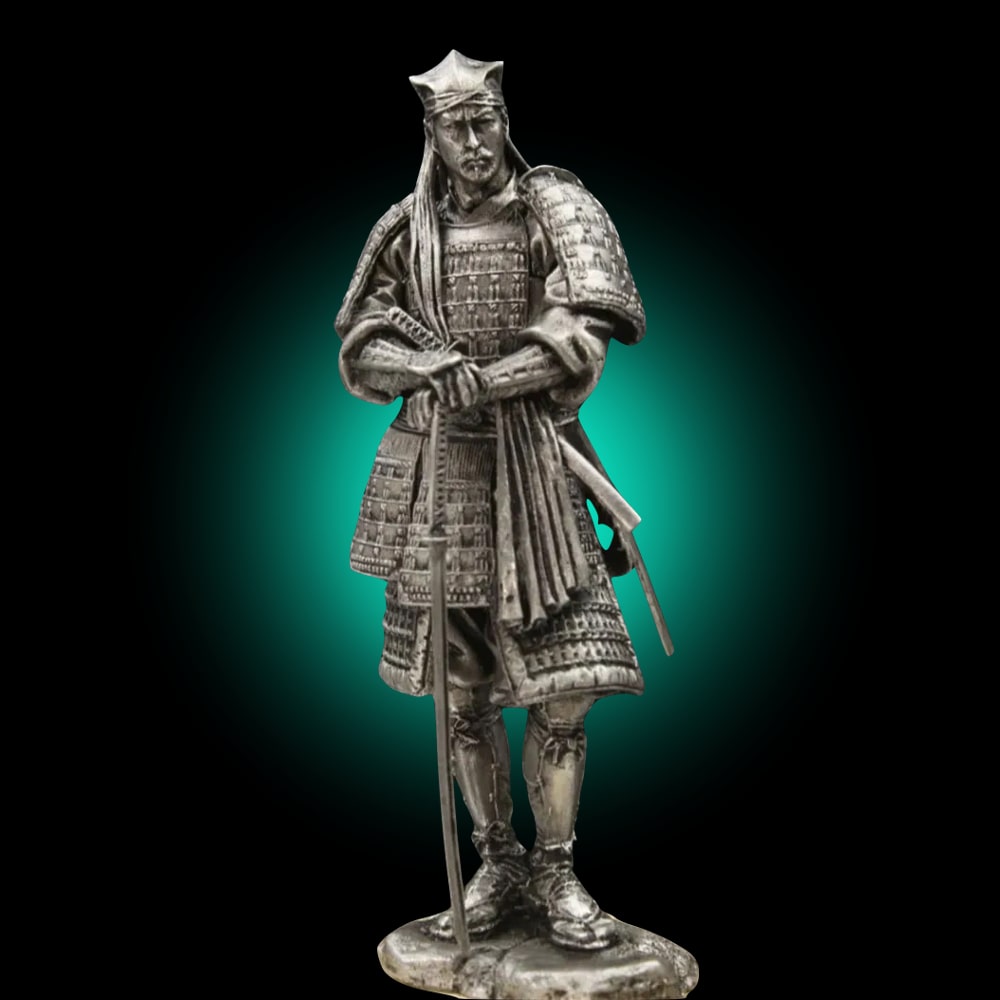 Figurine en Métal du Samourai du 16ᵉ siècle.