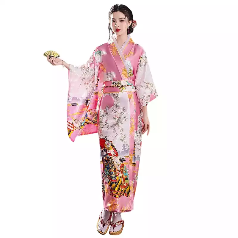 KIMONO LONG ROSE – TAILLE UNIQUE2