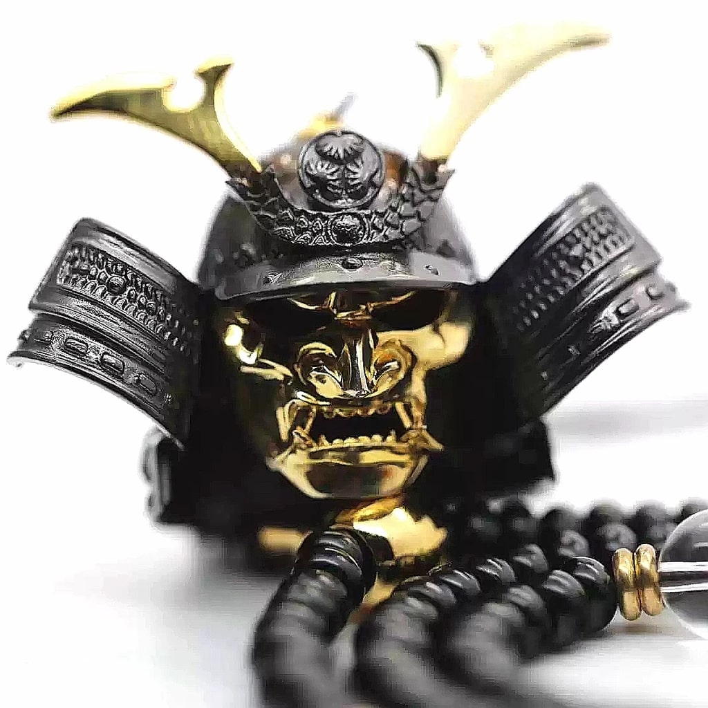 Collier Samourai Pendentif Japonais Kabuto Casque