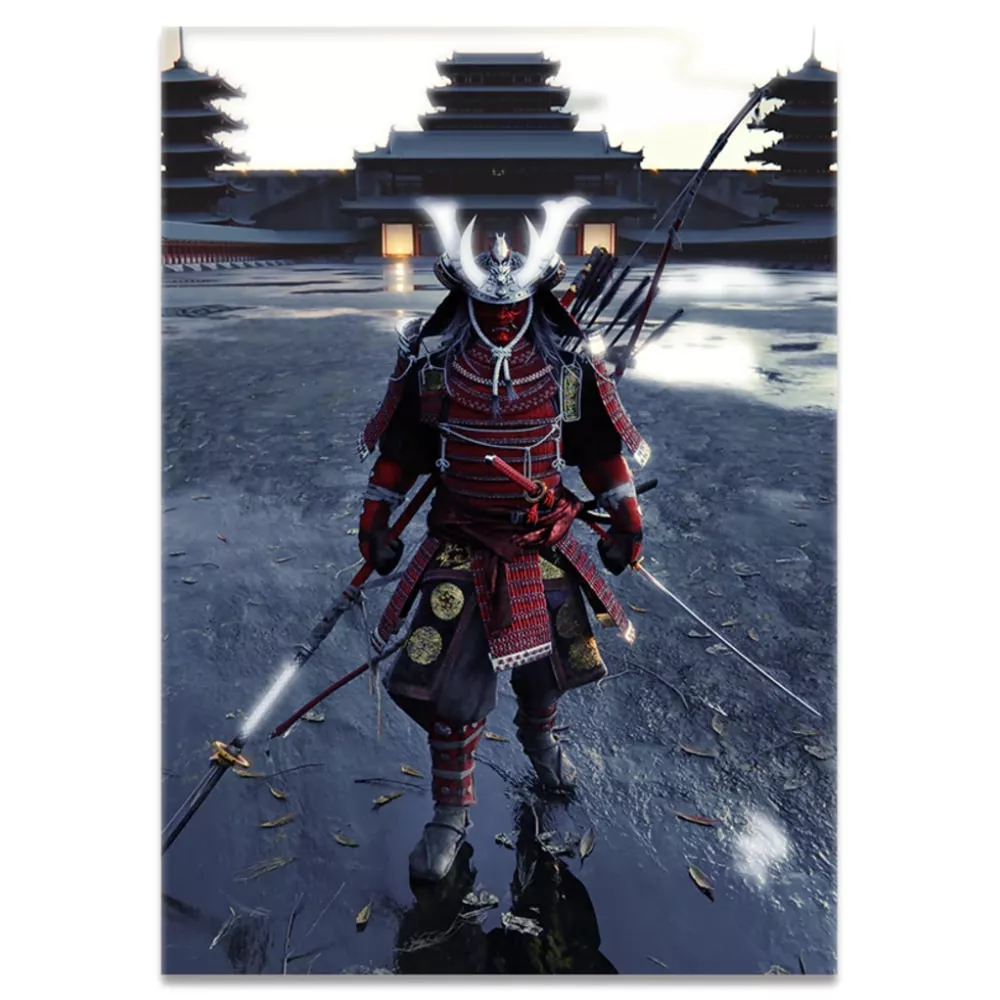 Poster Samurai Guerrier En Armure