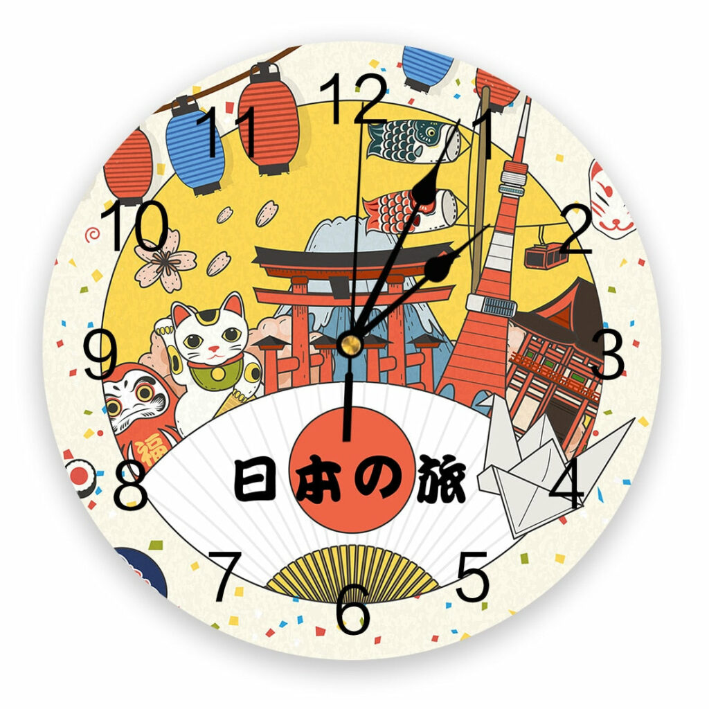 Horloge Murale Japonaise Morden Cartoon