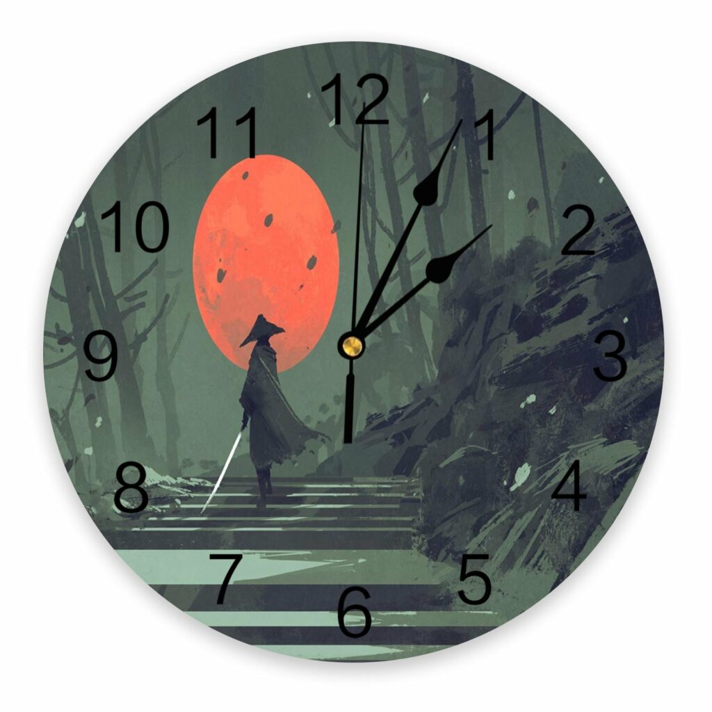 Horloge Murale Japonaise Paysage