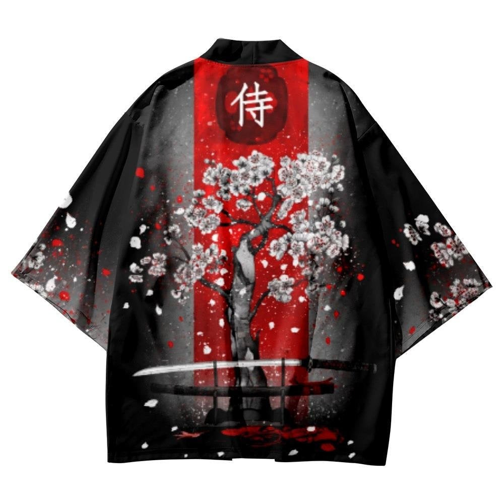 Kimono Vintage Samura Katana
