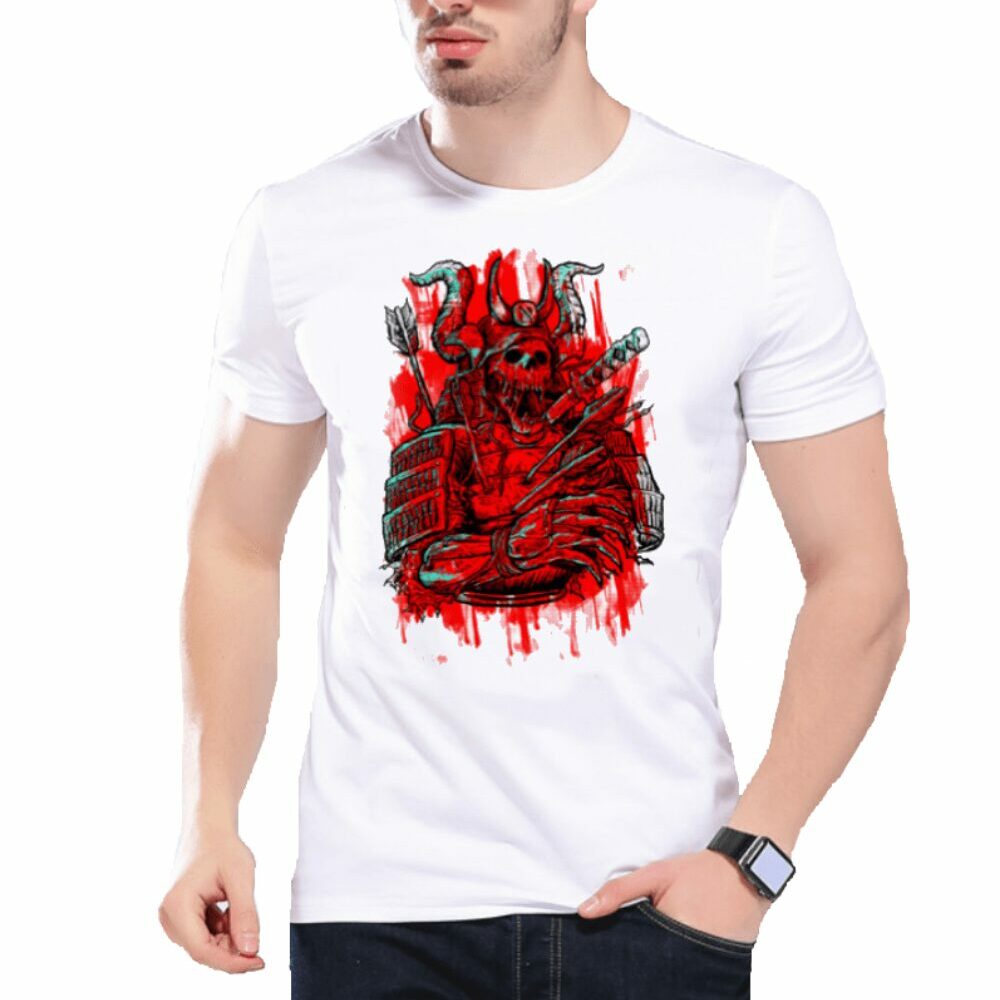 T-shirt Samourai Squelette Ensanglanté