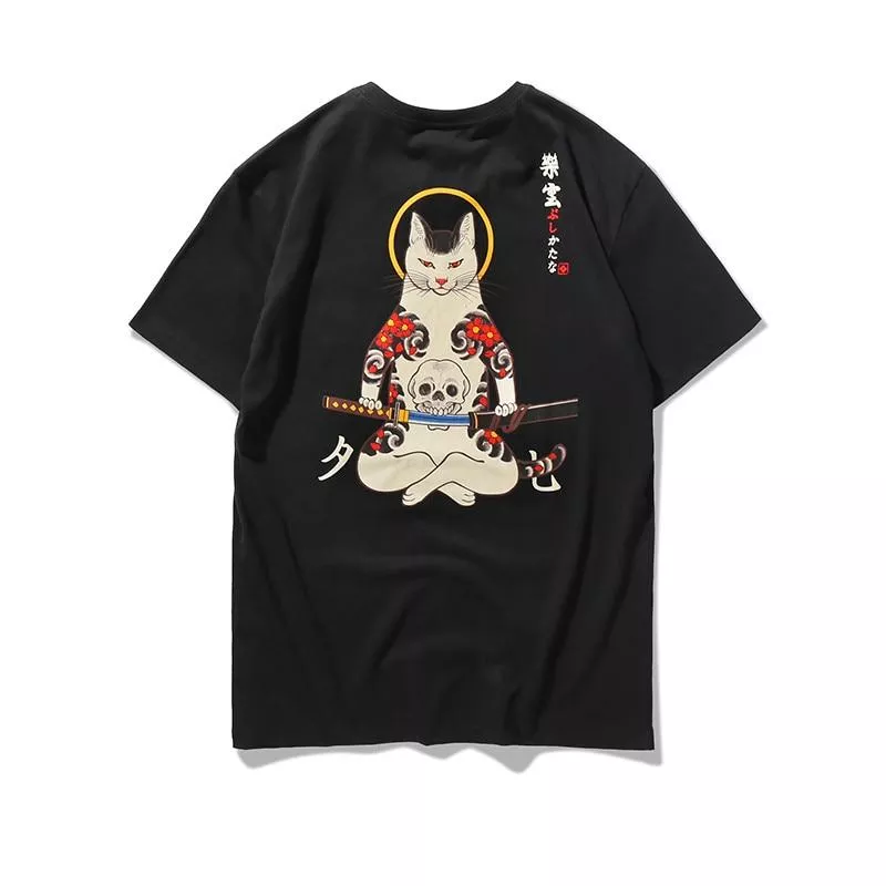 T-shirt Samourai Japonais Style Ukiyo-e